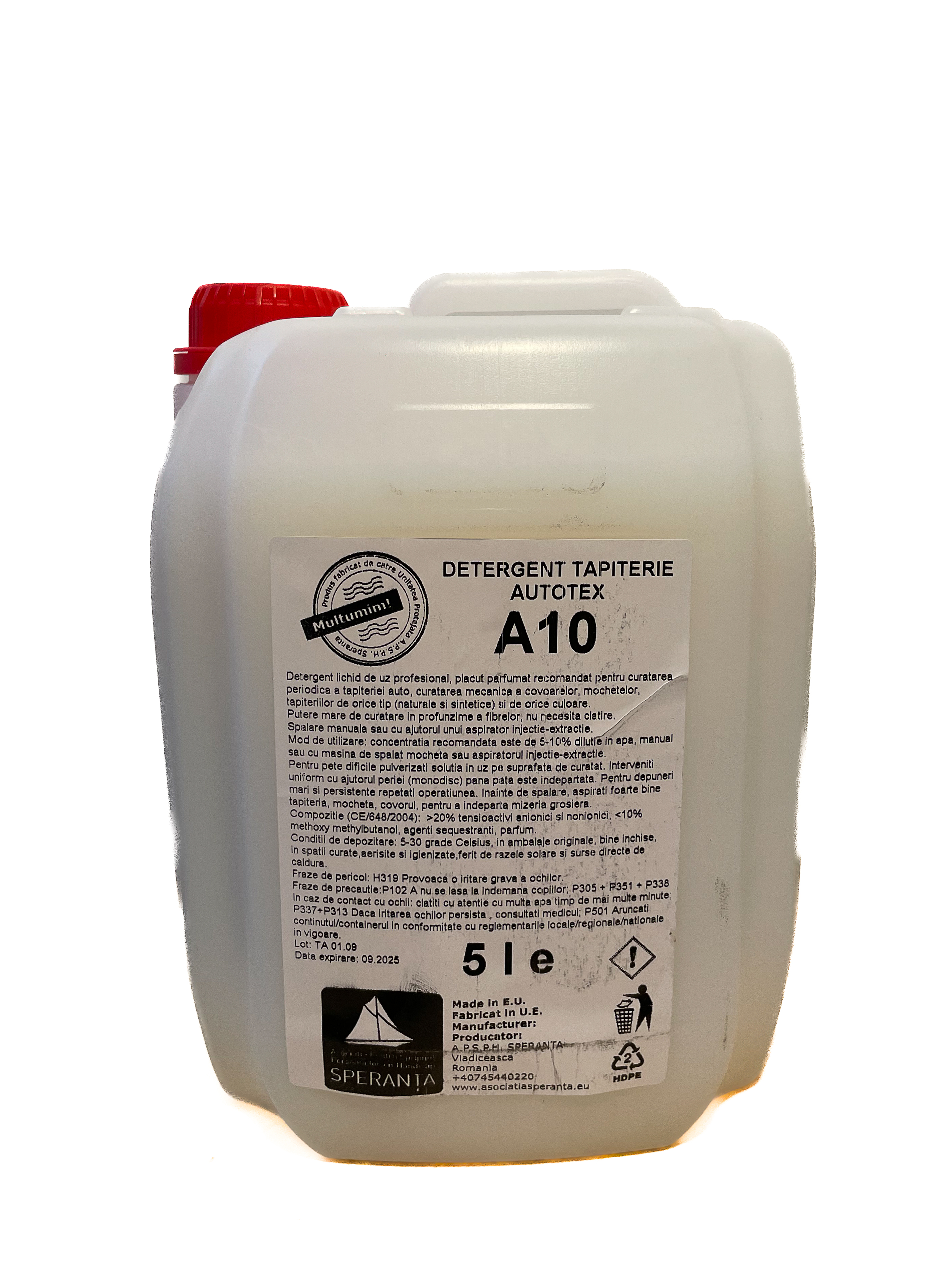 Detergent curatare mochete covoare tapiterii auto AutoTex A10 5000ml HDPE [5 LITRI]