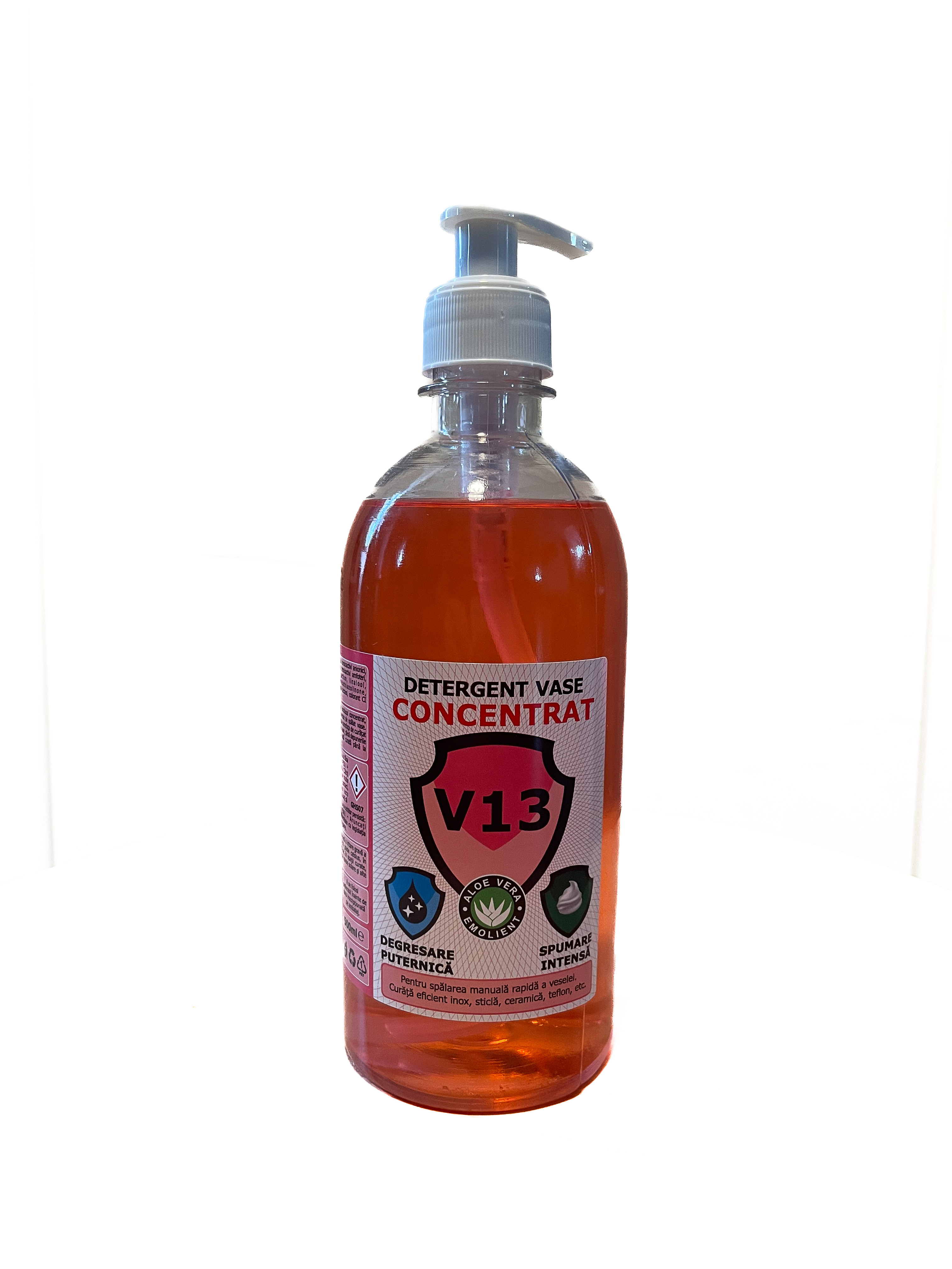 Detergent vase manual V13 Concentrat Grapefruit & Aloe Vera cu pompita 500ml