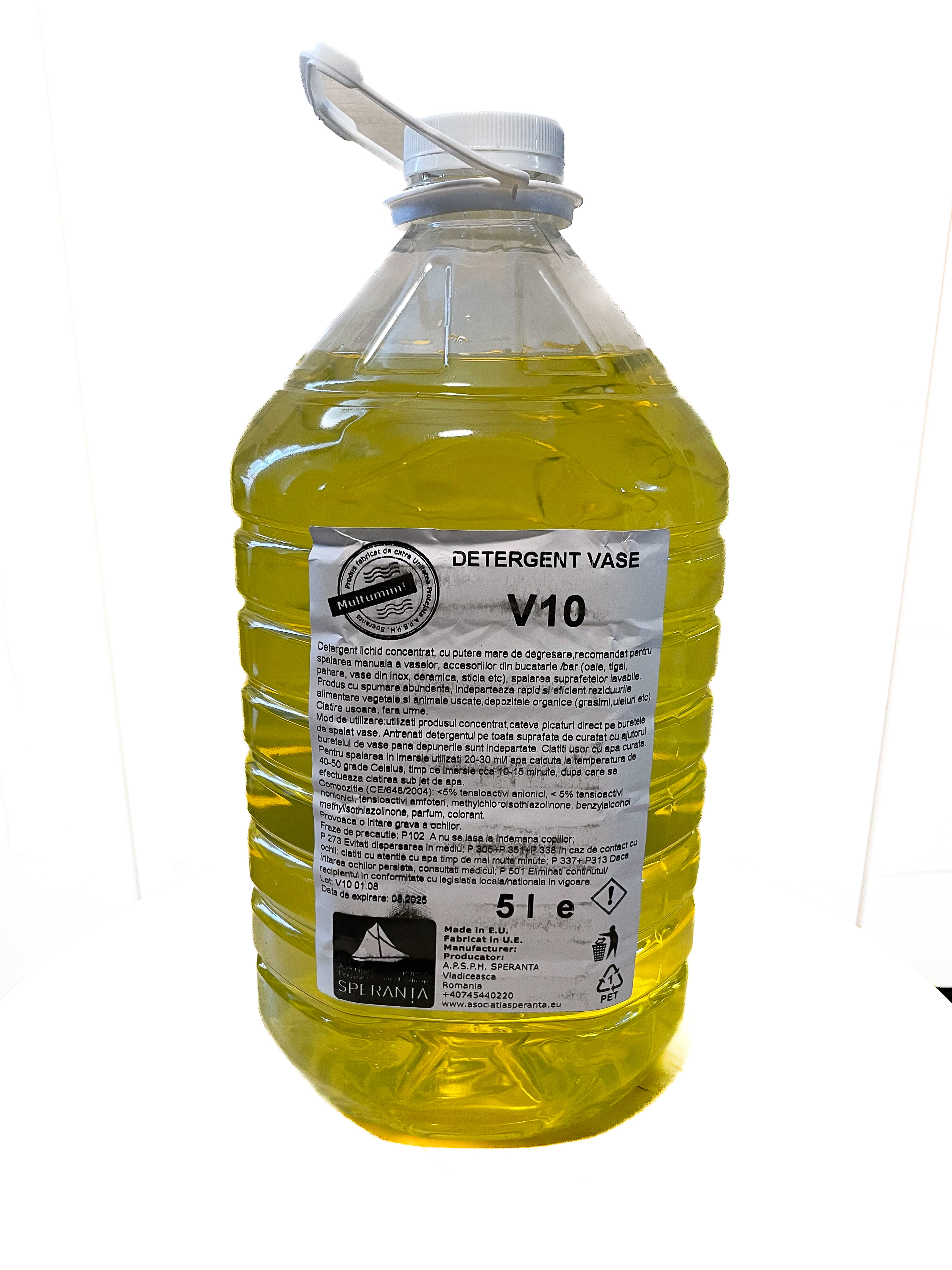 Detergent vase manual V10 Essential Lemon 5000ml [5 LITRI]
