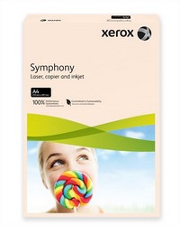 HARTIE COLORATA XEROX SYMPHONY PASTEL A4 80G/MP 500COLI/TOP SALMON