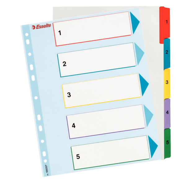 INDEX REINSCRIPTIBIL A4 1-5 ESSELTE