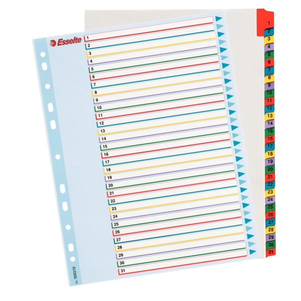 INDEX REINSCRIPTIBIL A4 1-31 ESSELTE