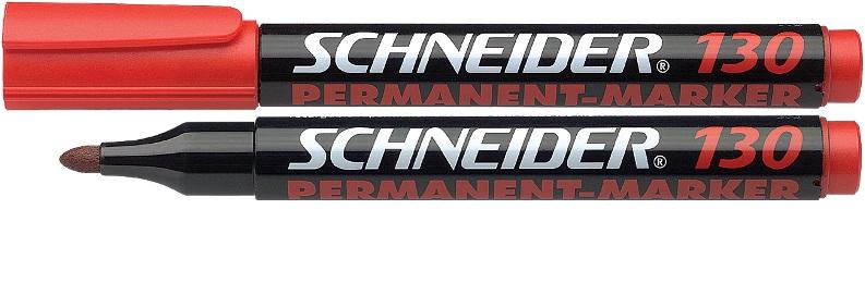 MARKER PERMANENT SCHNEIDER 1-3MM 130 ROSU