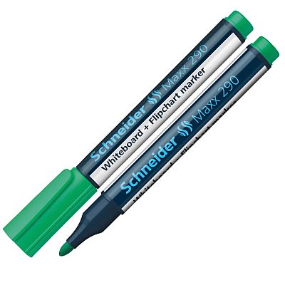 MARKER WHITEBOARD+FLIPCHART 1-3mm SCHNEIDER 290 VERDE