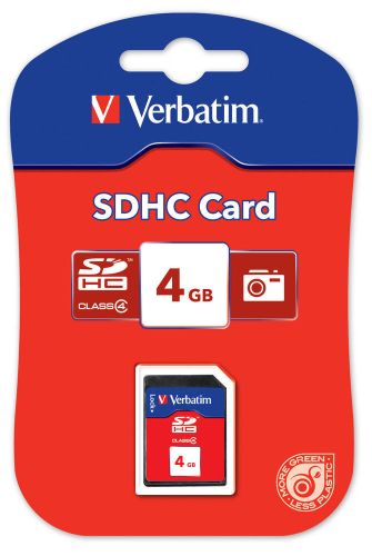 CARD MEMORIE SDHC 4GB CLASS 4 VERBATIM