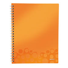 CAIET DE BIROU LEITZ WOW PP A5 MATEMATICA ORANGE METALIZAT