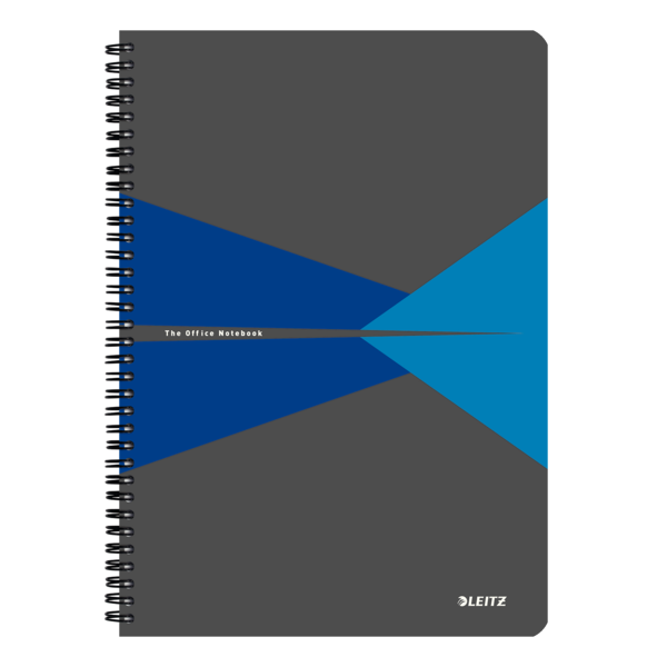 CAIET DE BIROU LEITZ OFFICE CARTON A4 CU SPIRA MATEMATICA ALBASTRU