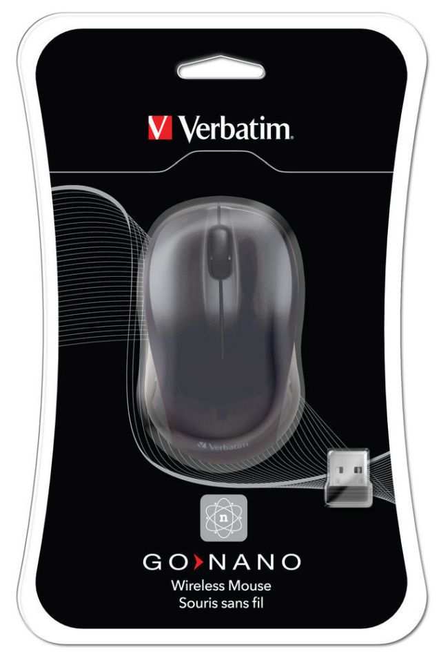 MOUSE WIRELESS VERBATIM GO NANO NEGRU