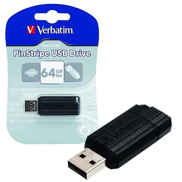 USB MEMORY STICK 64GB VERBATIM