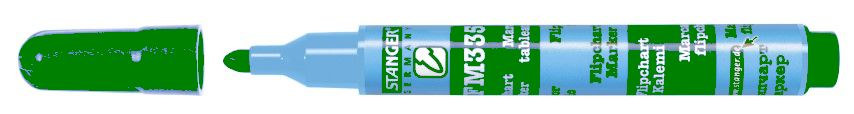 MARKER FLIPCHART VARF ROTUND 1-3mm STANGER FM335 VERDE