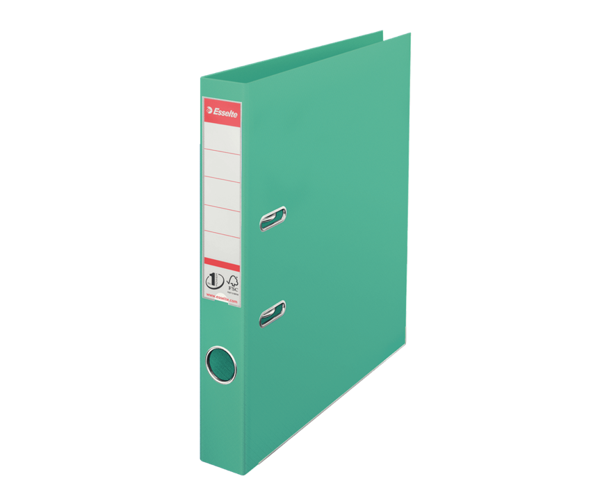 BIBLIORAFT A4 PLASTIFIAT NO. 1 ESSELTE STANDARD 50MM MENTA