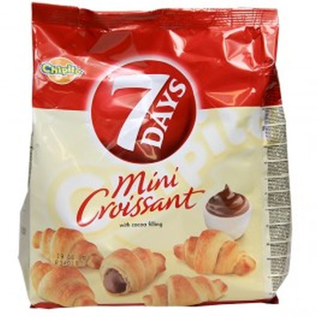 MINICROISSANT CU CREMA DE CACAO 7DAYS 185G