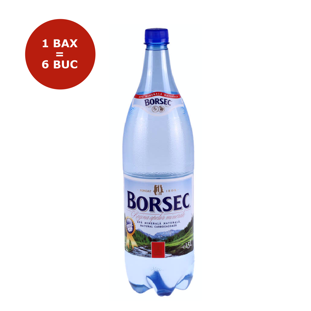 APA MINERALA CARBOGAZOASA PET 1.5L BORSEC 6 BUCATI/BAX