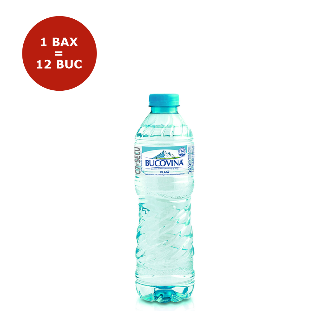 APA PLATA PET 0.5L BUCOVINA 12 BUCATI/BAX