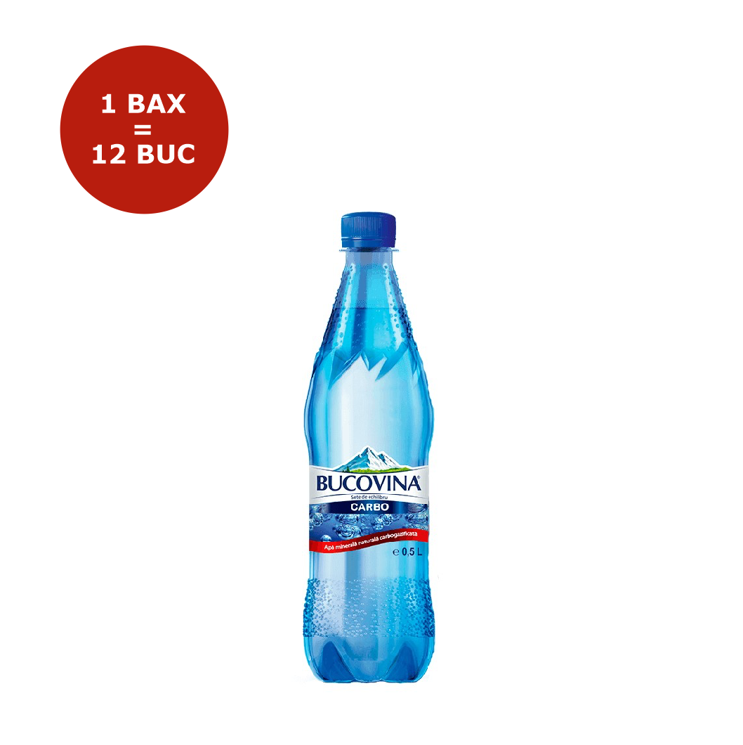 APA MINERALA CARBOGAZOASA PET 0.5L BUCOVINA 12 BUCATI/BAX