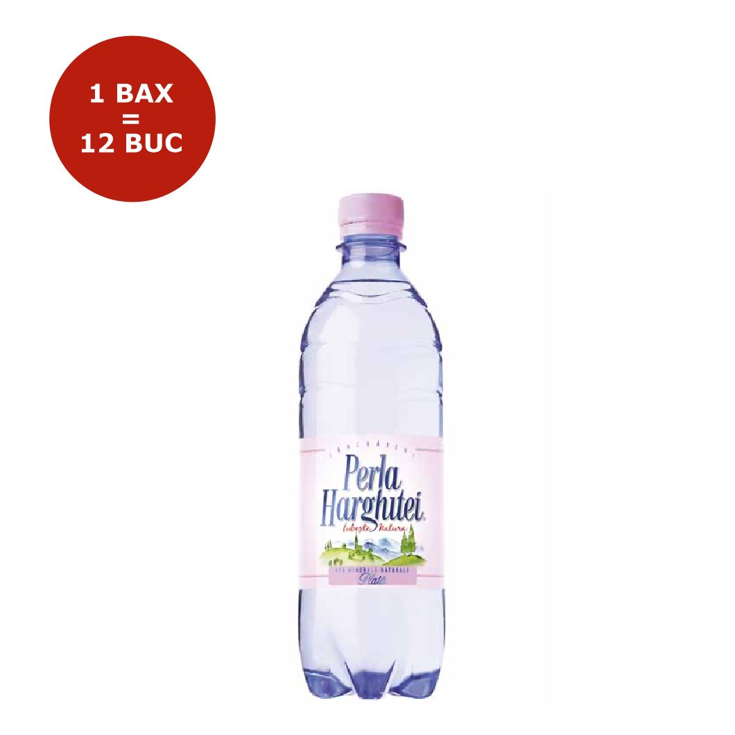 APA PLATA PET 0.5L PERLA HARGHITEI 12 BUCATI/BAX