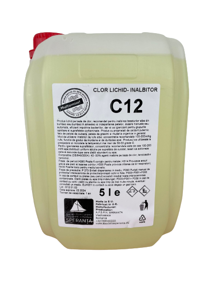 Clor inalbitor universal C12 Advanced White 5% 5000ml [5 LITRI]