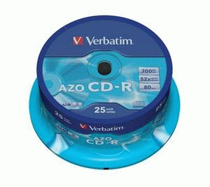 CD-R BULK 25BUC/SET VERBATIM