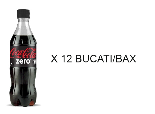 BAUTURA RACORITOARE CARBOGAZOASA COCA COLA ZERO 0.5L - 12 BUCATI/BAX