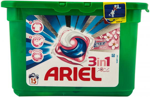 DETERGENT RUFE CAPSULE ARIEL 15BUC/CUT 448ML