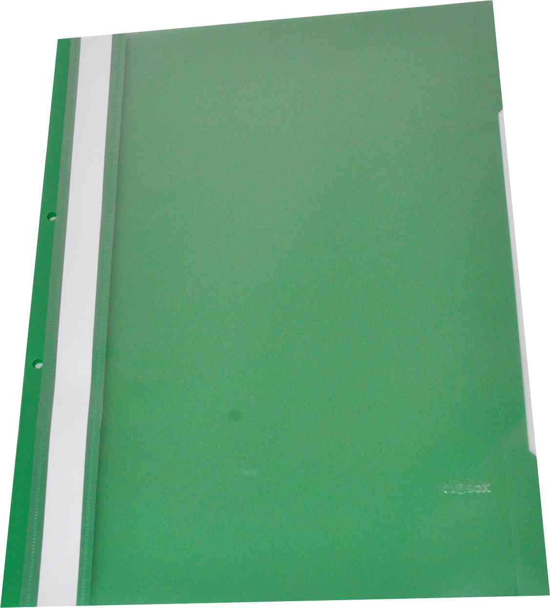 DOSAR PLASTIC CU SINA SI PERFORATII STANDARD VERDE