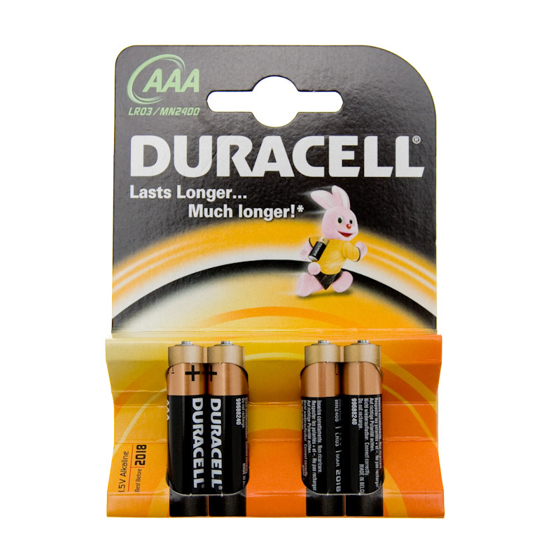 BATERII TIP AAA LR03 4BUC/SET DURACELL ALKALINE