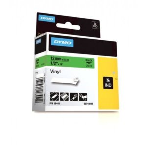 BANDA DYMO ID1 VINIL COLOR 12mmx5.5m VERDE