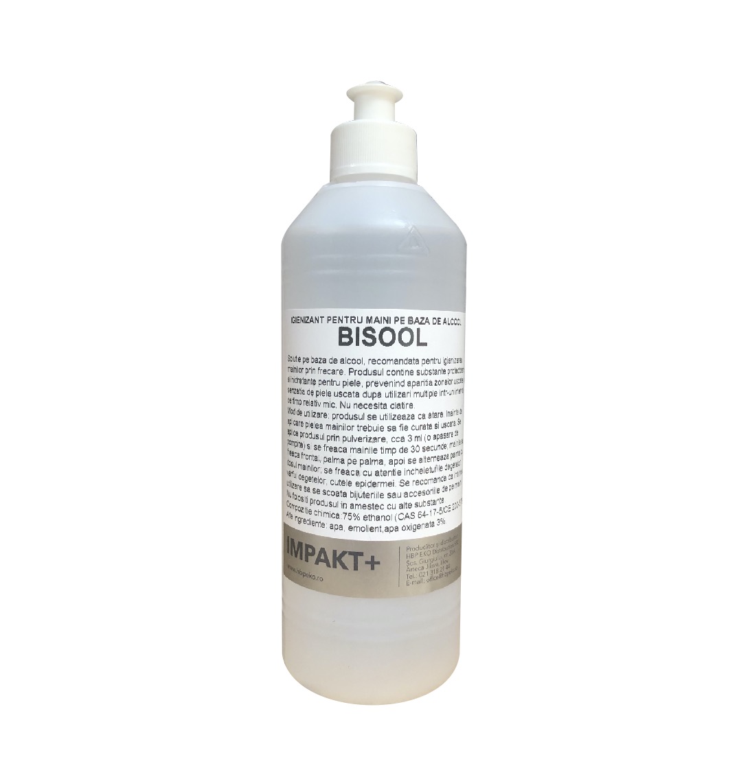 Igienizant maini solutie hidro-alcoolica Bisool 500ml