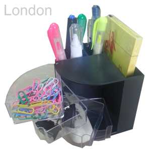 SUPORT INSTRUMENTE SCRIS SI ACCESORII MULTIFUNCTIONAL LONDON NEGRU