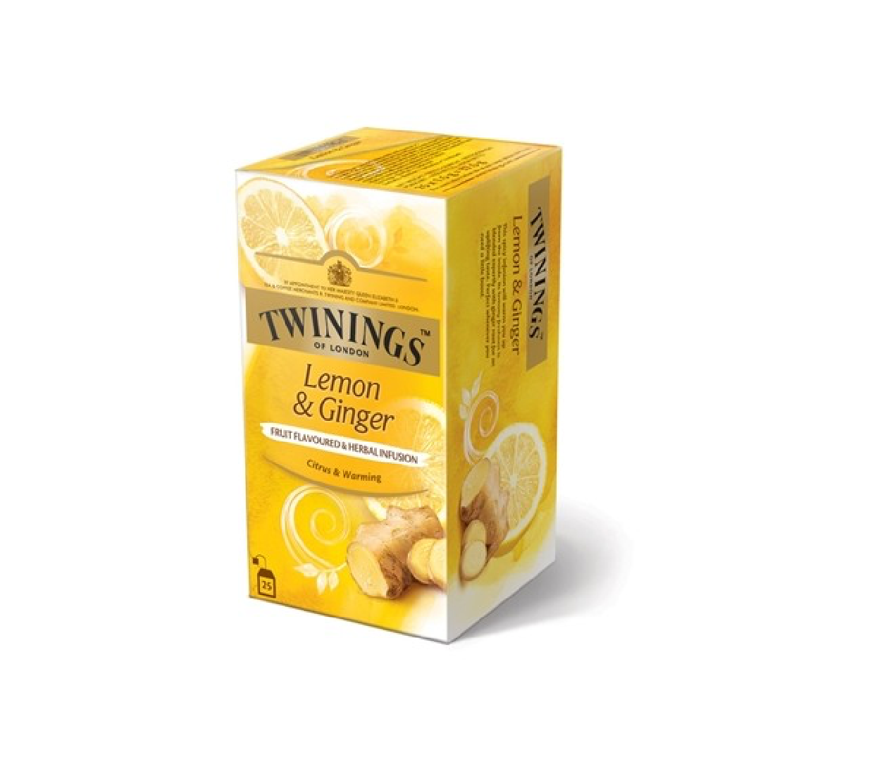 PACHET CEAI TWININGS LAMAIE SI GHIMBIR 25PLICULETE CU SNUR / CUTIE