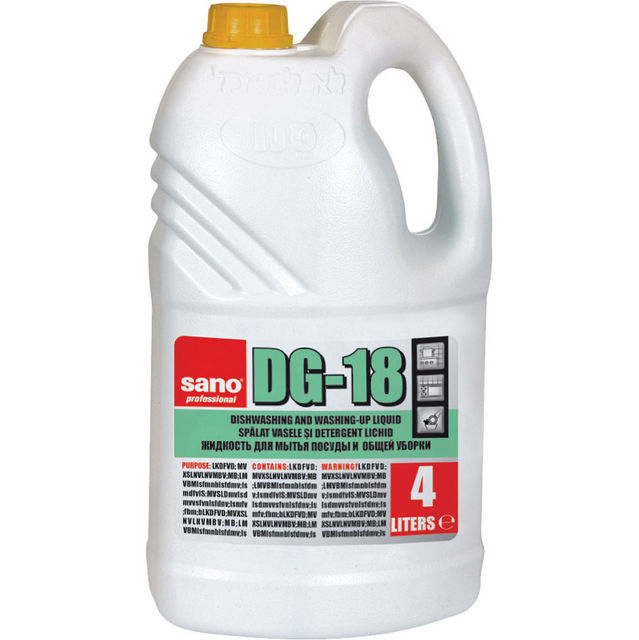 DETERGENT VASE SI UZ GENERAL SUPERCONCENTRAT SANO PROFESIONAL DG-18 4LITRI