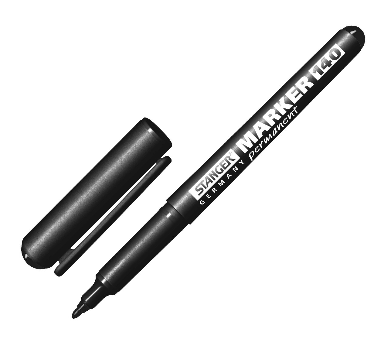 MARKER PERMANENT VARF ROTUND 1mm STANGER M140 NEGRU