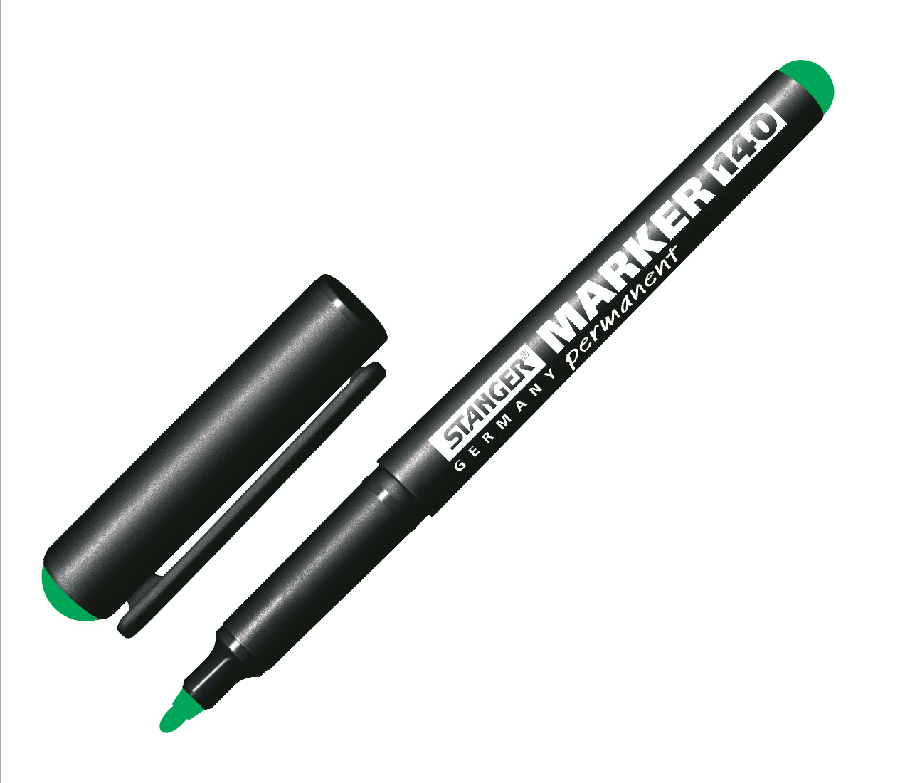 MARKER PERMANENT VARF ROTUND 1mm STANGER M140 VERDE