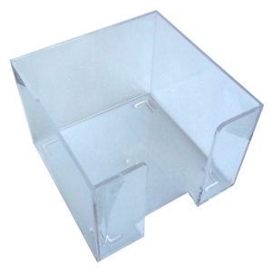 SUPORT CUB HARTIE DIN PLASTIC TRANSPARENT CRISTAL