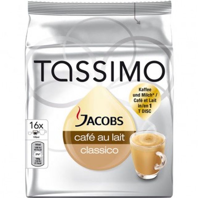 CAPSULE TASSIMO JACOBS CAFE AU LAIT 16 BUC