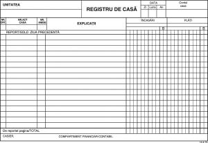 REGISTRU DE CASA AUTOCOPIATIV A4 2EX 50COLI