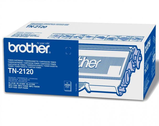 CARTUS TONER TN2120 2,6K ORIGINAL BROTHER HL-2140 PT DCP-7030