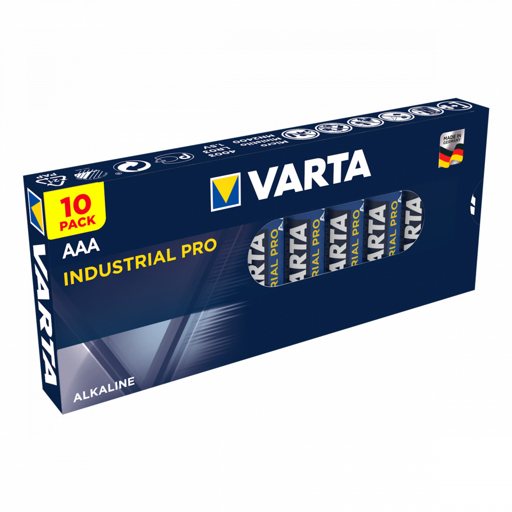 BATERII TIP AAA 10BUC/SET VARTA INDUSTRIAL 4003