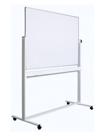 Whiteboard magnetic rotativ cu doua fete 90 x 150 ( pe stand )