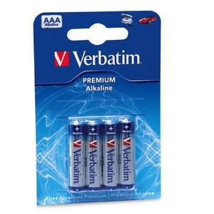 BATERII AAA VERBATIM ALKALINE 4BUC/SET