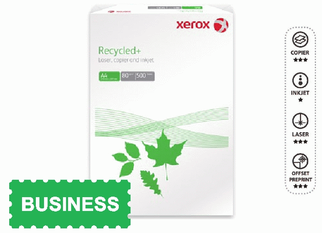 HARTIE COPIATOR A4 XEROX RECYCLED+ 80G/MP 500COLI/TOP